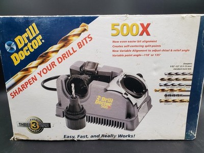 Drill Doctor 500X Twist Drill Bit Sharpener 3/32'' to 1/2'' Electric Sharpener