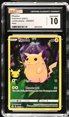 Pikachu 005/025 Holo - Celebrations CGC 10 GEM MINT