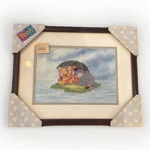 Vintage Disney Winnie The Pooh 100 Acre Wood Picture Frame