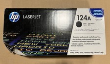Genuine HP Q6000A, 124A, Black Toner Cartridge, OEM-Open/Worn Box