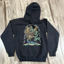 DGK Kids Guerrero Black Hoodie Size L Eagle With Snake