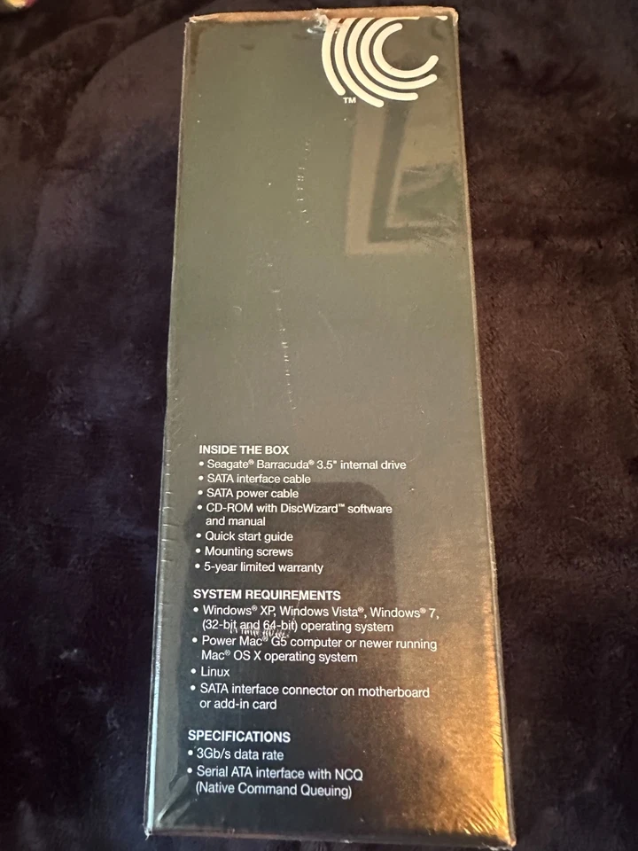 Seagate Desktop Hard Drive 3.5 Internal 7200 RPM ST310005N1A1AS-RK 1TB SEALED!!! - Image 3 of 3