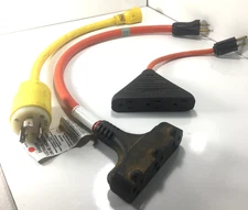 Lot Of Extension Cords Outlets / Convertor