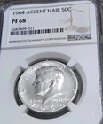 New Listing1964 Silver ACCENTED HAIR NGC PF68 Kennedy Half Dollar 50c 🔥 FROM Storage 🔥