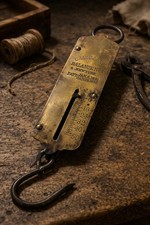 Antique Chatillon's Balance No 2 Brass Hanging Scale New York Pat 1891 1892 Vtg