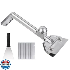 BOLEXINO Grill Scraper W/ 7 Blades and Small Slant Edge Grill Scr