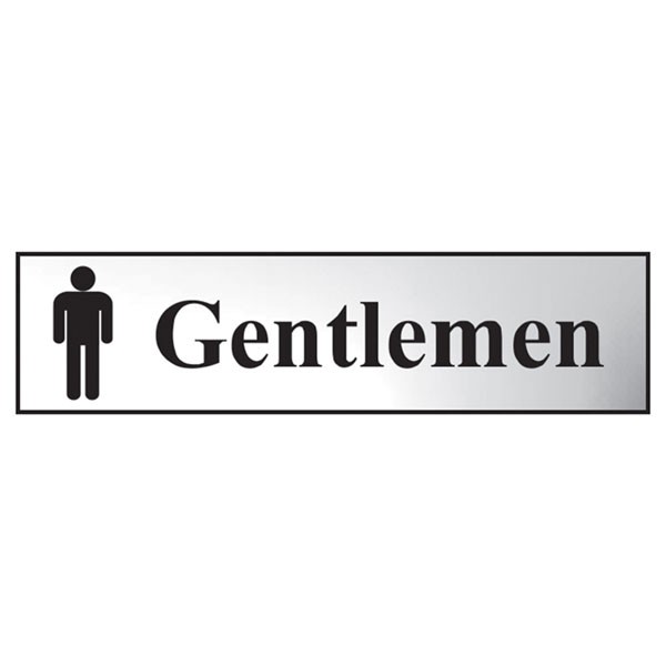 Scan Gentlemen - Polished Chrome Effect 200 x 50mm