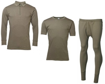 Ori. Bundeswehr T-Shirt Unterhemd, Rolli langarm o. Unterhose 100% Baumwolle NEU