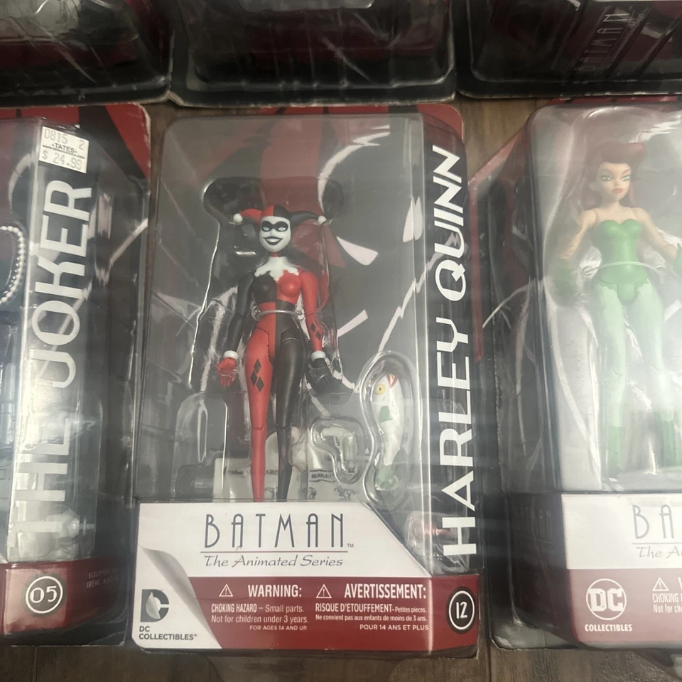 Lot of 8 Batman the Animated Series DC Collectibles poison ivy two face freeze - Image 3 of 4