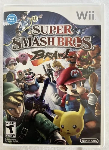 SUPER SMASHBROS. BRAWL Wii 2008 Nintendo wifi connection