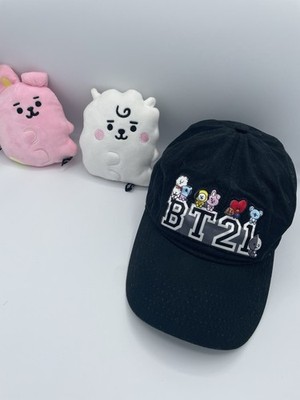 BT21 Line Friends Baseball Black Hat Curved Brim 