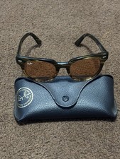Ray-Ban RB2168 Meteor Green Tortoise Shell Square Sunglasses Brown Lens