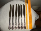 Reed & Barton Rose Cascade Handle Sterling Silver 8" Table Mirrorstele Knife.