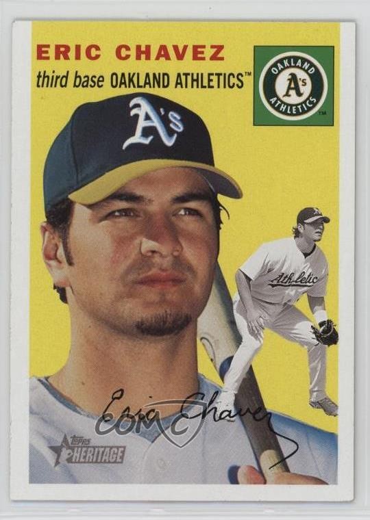 2003 Topps Heritage Eric Chavez #225 0ot5