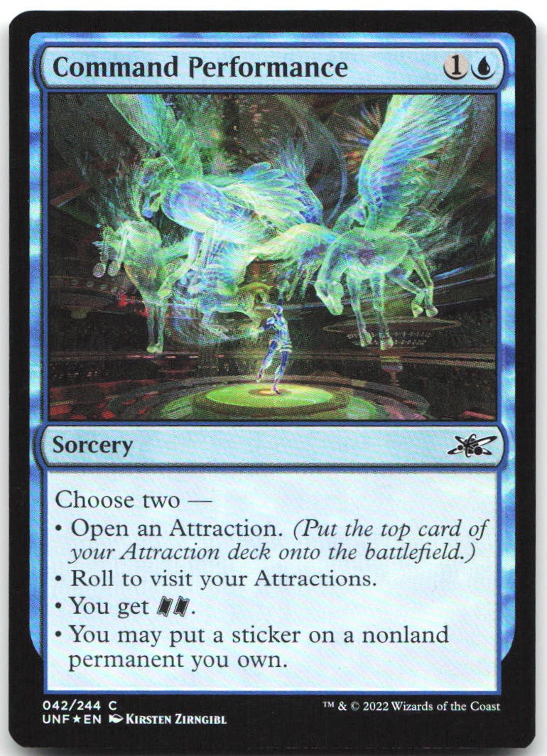 Command Performance 42 Common Unfinity Magic: The Gathering Foil Lightly Played
