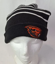 NCAA Oregon State Beavers OSU Beanie Orange & Black Nike OSFM No Pom