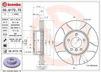 2X Bremsscheibe Vorne Brembo 09917275 FÜR Bmw