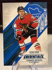 Connor Bedard Credentials Blue /299 #98