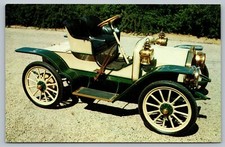 Postcard 1911 Buick Bug Model 14 Runabout Henry Austin Clark Jr Antique Car 