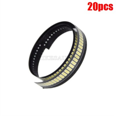 20Pcs 7030 Smd Led High Power Cold White 6V 90Lm Tv Television Backlit Diode eu