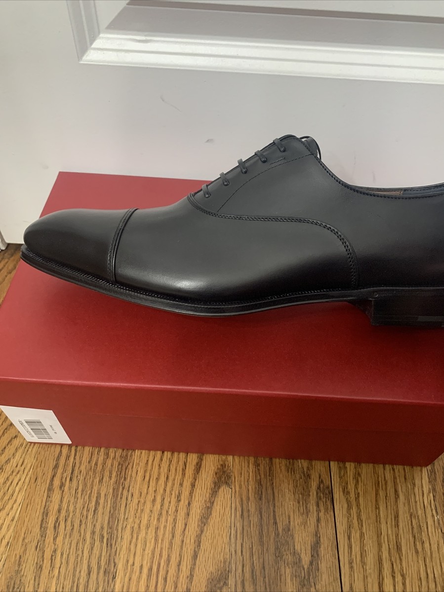 Salvatore Ferragamo ブラックレザーシューズ 9.5 D Salvatore Ferragamo 9.5 D shoes Brogue black leather