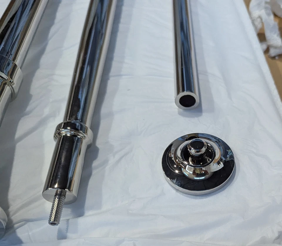 Waterworks 12-08580-34009 Alden Fregadero 2 Patas Lavabo Níquel Pulido SOLO SOPORTE Foto 3 de 4