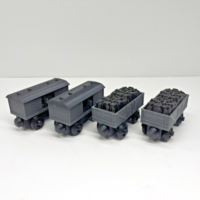 Wooden Railway Compatible Cargo & Box Car Train  Custom Made Thomas & Friends GY