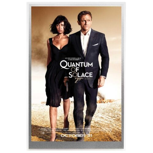 The Perth Mint - James Bond 007 Quantum of Solace Movie Poster - Pure Silver -5g - Picture 1 of 4