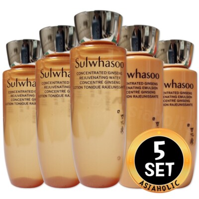 Sulwhasoo Concentrated Ginseng Rejuvenating 25ml Water (5pcs)+Emulsion (5pcs)