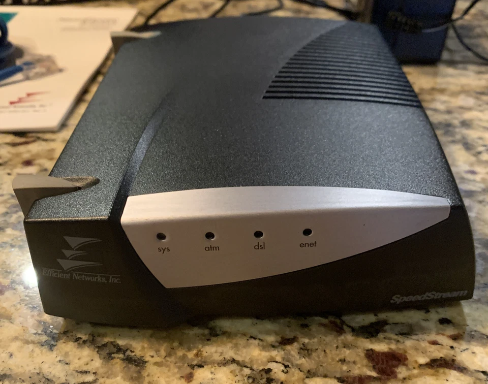 SpeedStream 5260 Ethernet ADSL DSL Modem Efficient Networks Inc - Image 2 of 4