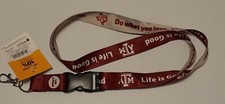 TEXAS A M AGGIES Life is Good 24"x 1" Lanyard w/ Detachable Buckle