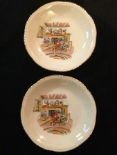 Lot of 2 Homer Laughlin China COLONIAL KITCHEN Virginia Rose  6" Saucers