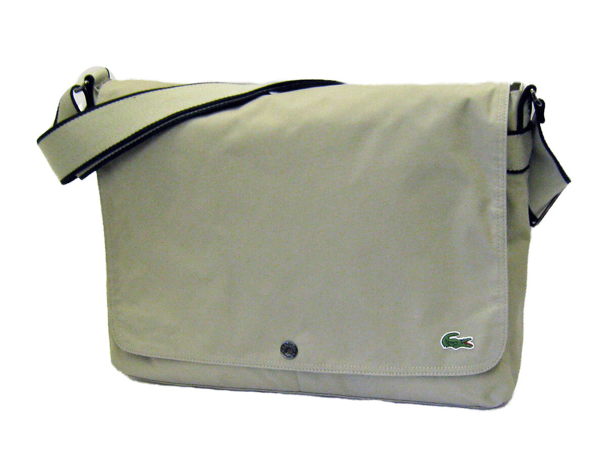 LACOSTE MESSENGER BAG Large Vintage N86 New City Casual 7 LACOSTE MESSENGER BAG Large Vintage N86 New City Casual 7