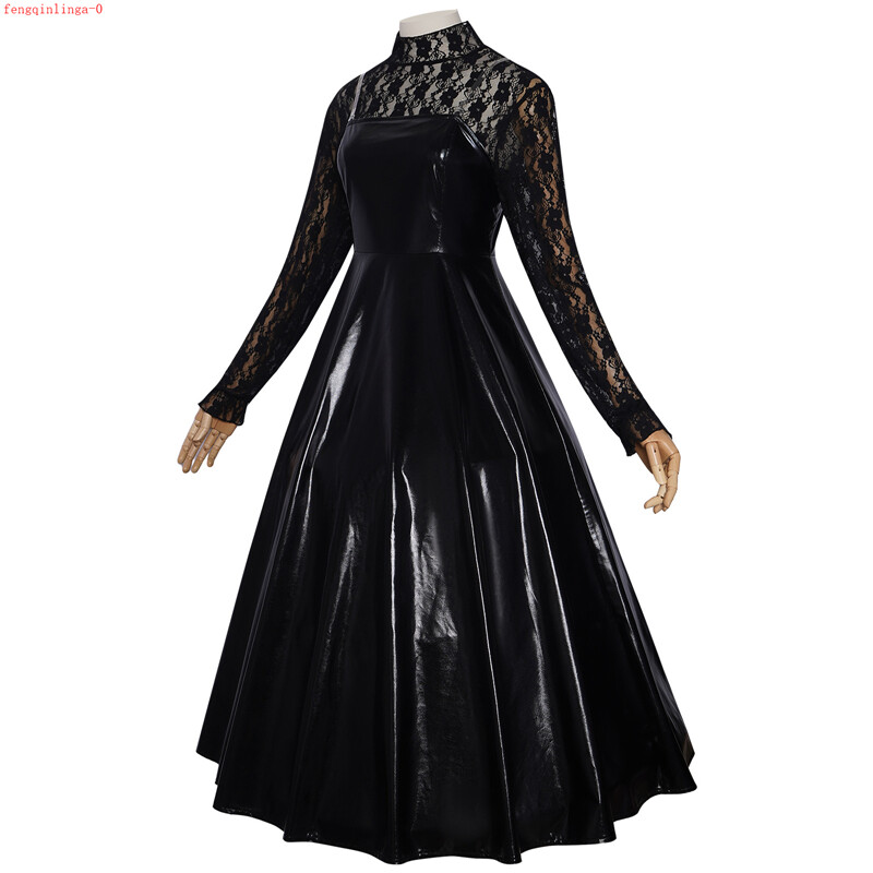 Sakamoto Days Osaragi Cosplay Costume Black Lace Coat Strapless