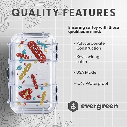 Evergreen 56 Medication Lock Box - Childproof, Empty Lockable Medicine Box - Picture 5 of 25