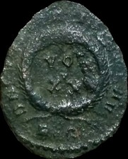 Constantine  I The Great 306-337 AD,  Roman Imperial .VOT XX . RARE TYPE