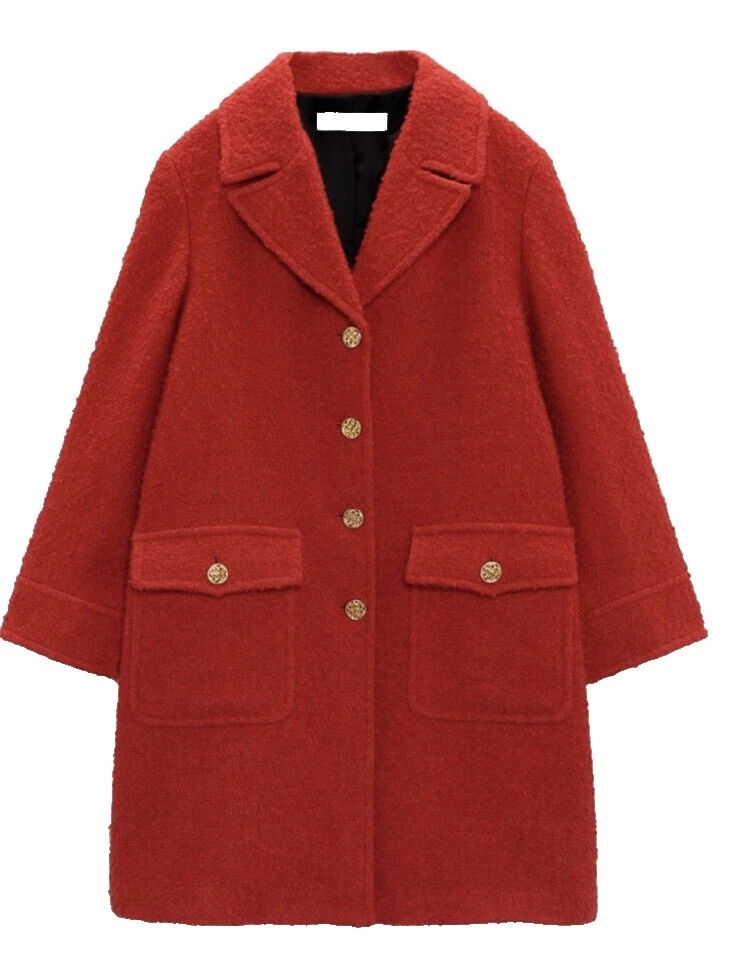 Zara Size S Solid Regular Size Coats, Jackets & Vests for Women