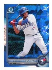 2022 Bowman Chrome Draft Sapphire Edition Luis Meza #BDC-89