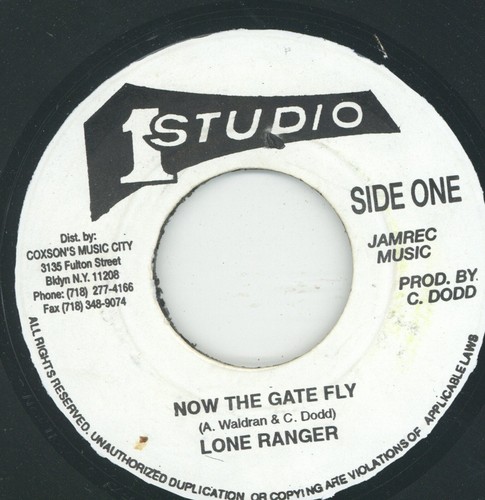 " NOW THE GATE FLY." lone ranger. STUDIO ONE 7in.