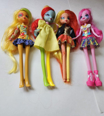 Lot 4 My Little Pony 9'' Equestria Girls Dolls Sunset Dash Pinkie Pie Apple Jack