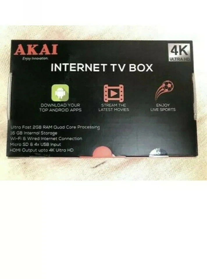 Akai AKSB216 2gb Ram 16gb Rom Android Smart TV Box - 4K Ultra HD - Wi-fiI - Immagine 3 di 3