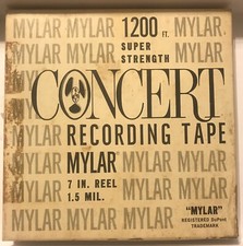 Vintage Concert Recording Tape 7  Reel 1.5 Mi...