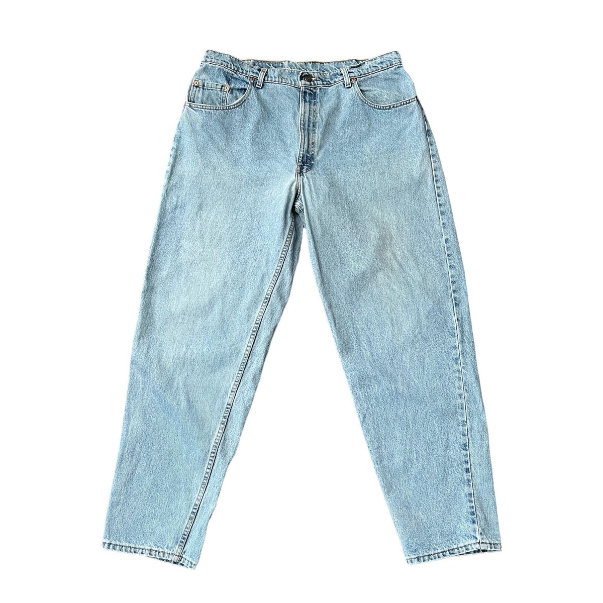 Levis 560 Vintage Mens Loose Fit Tapered Leg Blue Denim Jeans 90's