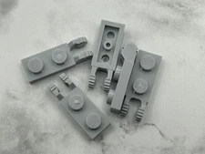 Lego Part (6) Light Bluish Gray Hinge Plate 1 x 2 Locking 2 Fingers End No 44302