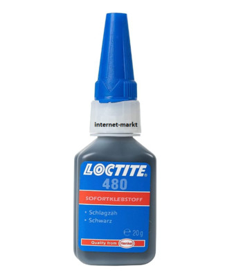 LOCTITE 480 Sekundenkleber 20g Schlagfest für Metalle Made in Irland MHD.06.2026