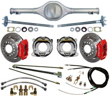 Currie 64-66 Mustang Rear End Wilwood Disc Brakesred Caliplinescablesaxles Currie 64-66 Mustang Rear End Wilwood Disc Brakesred Caliplinescablesaxles