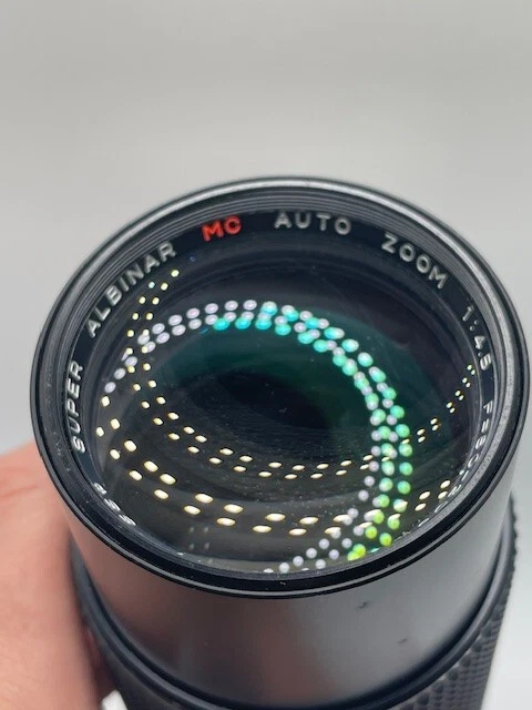Super Albinar  MC Auto zoom Lens 1:4.5 f=80-205mm  55 Olympus OM Fitting Rare! - Image 4 of 4