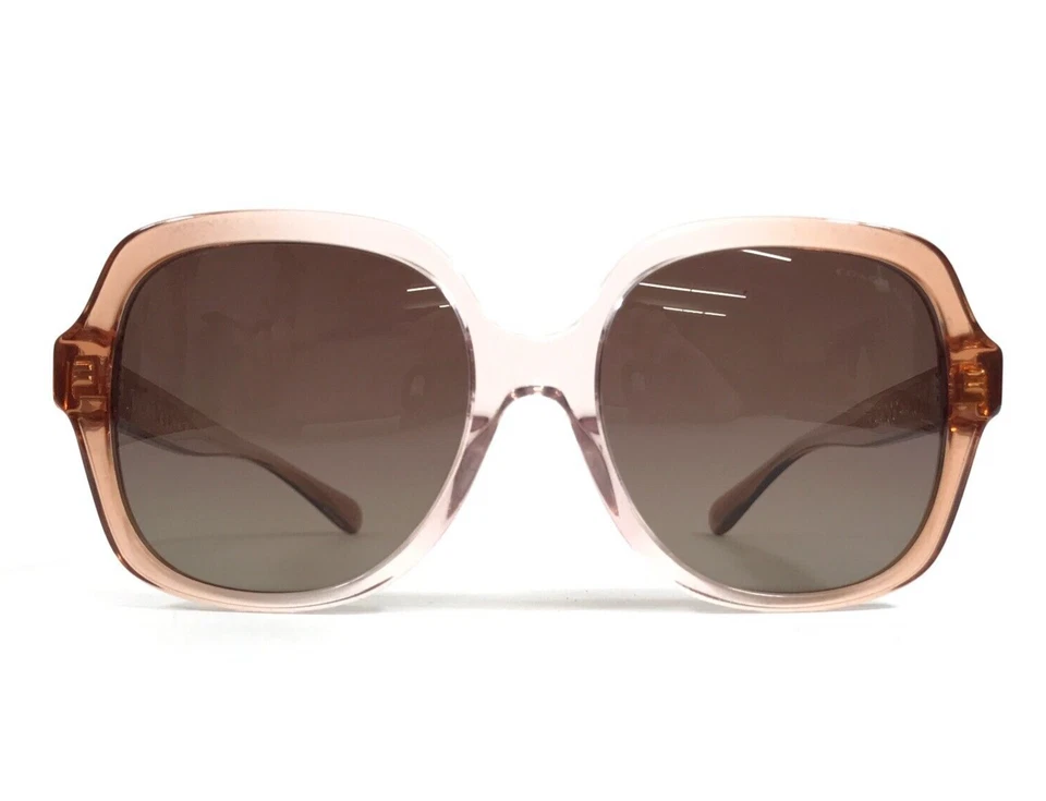 Gafas de sol Coach HC8395U CR616 5812T5 montura/rosa polvorienta degradada con lentes marrones Foto 2 de 4