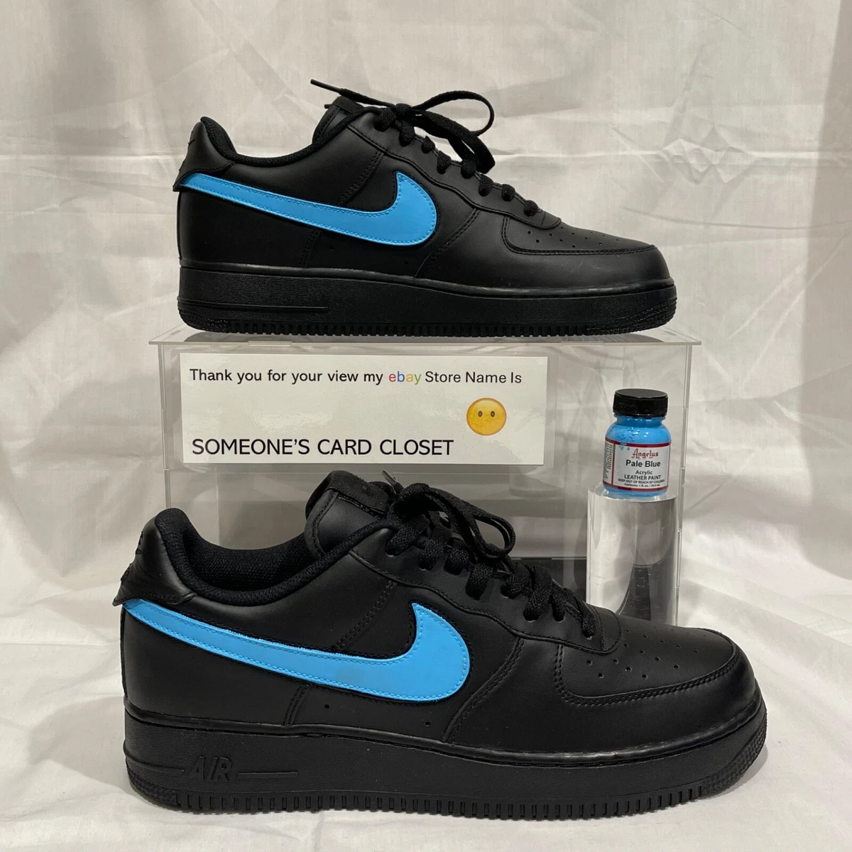 Nike Air Force 1 Low Black University Blue for Sale | Authenticity