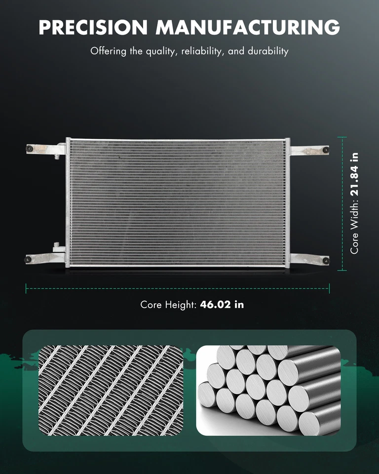 New Aluminum Truck AC Condenser for 1997 98-2000 2001 Freightliner Century Class - Image 2 of 4